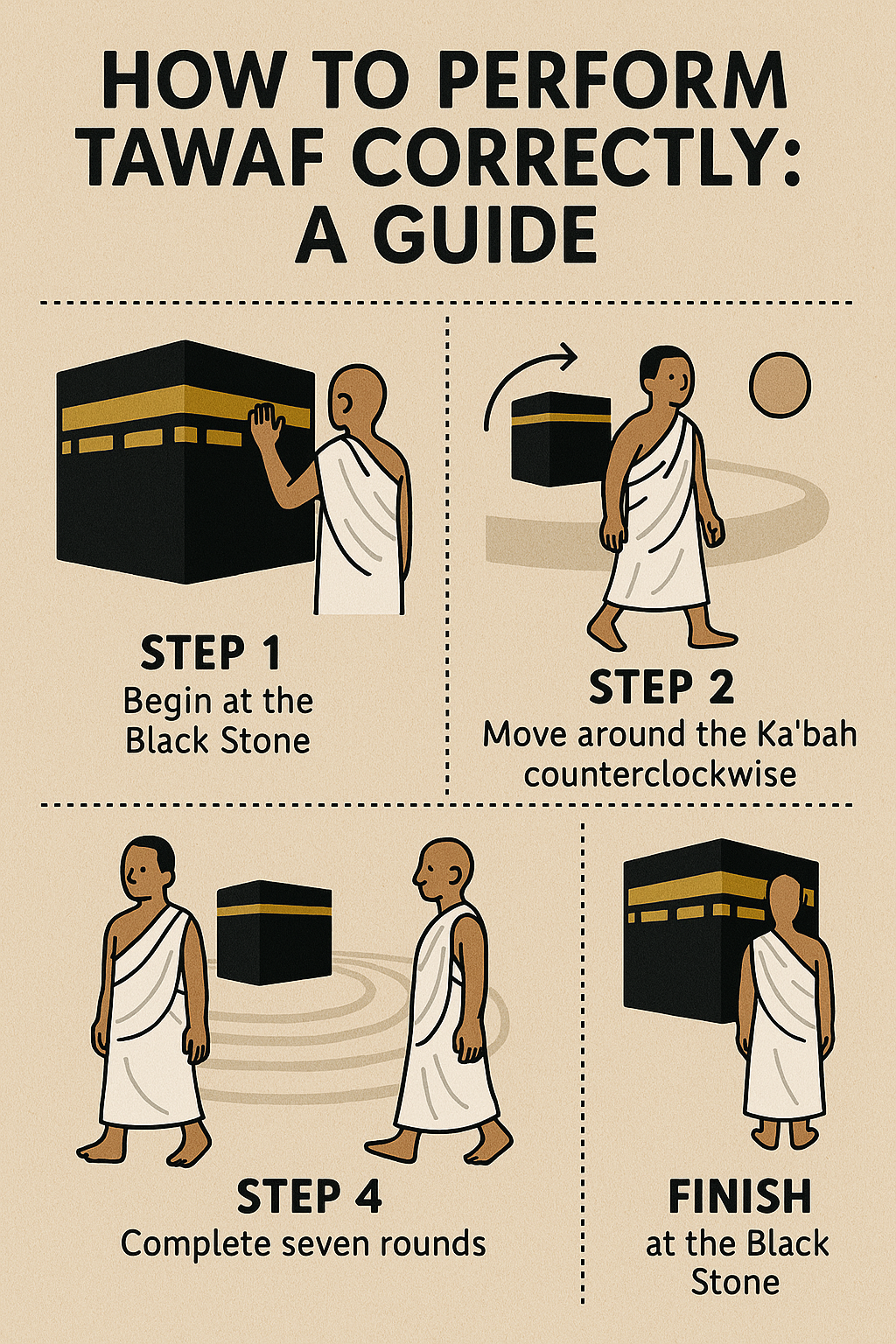 “How to Perform Tawaf Correctly Guide”